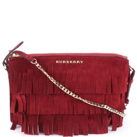 burberry peyton fringed suede crossbody bag|Burberry Suede Fringe Peyton Crossbody Handbags.